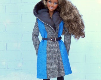 Doll Clothes 1/6 Scale Inch, Doll Denim Coat
