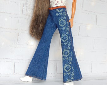 Doll Clothes 1/6 scale 11.5 inch, Doll Country Jeans