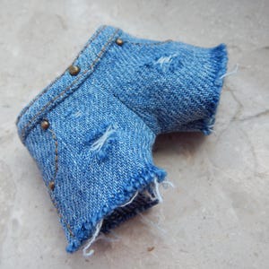 Doll Clothes 1/6 scale 11.5 inch, Doll Denim Shorts