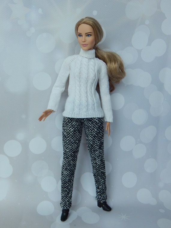 Doll Clothes 1/6 scale 11.5 inch, Doll Wool Pants