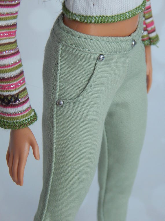 Ropa para muñecas escala 1/6 de 11,5 pulgadas, pantalones color