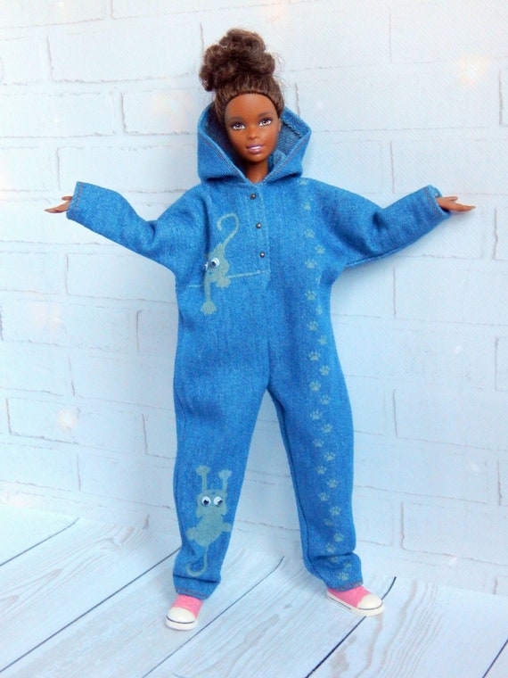 Barbie Overalls Barbie Kigurumi Etsy