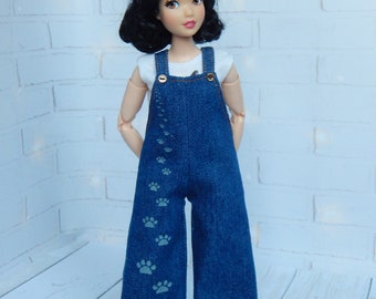 Doll Clothes 1/6 scale 11.5 inch, Doll Cat Overall