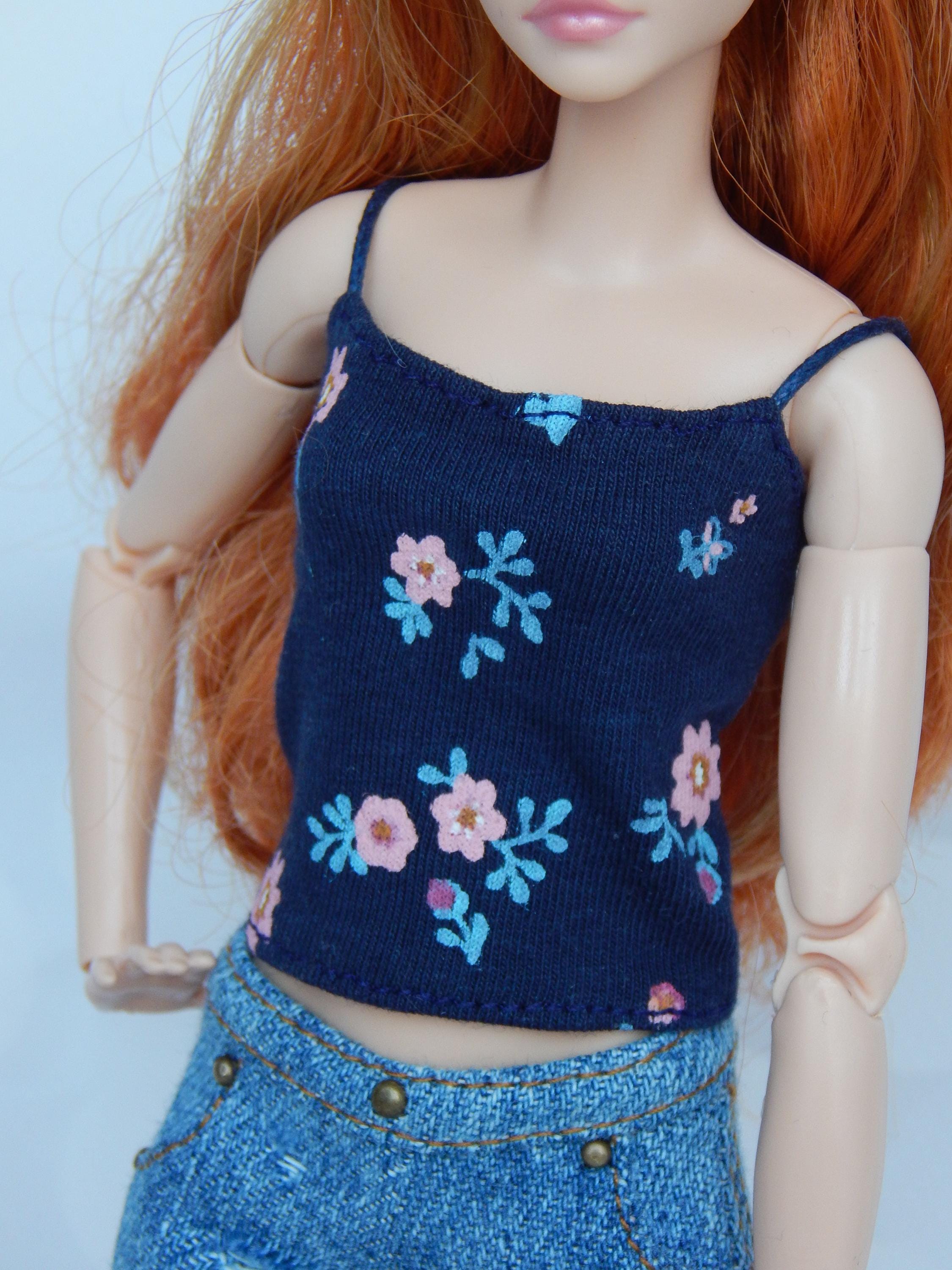 Doll Clothes 1/6 scale 11.5 inch, Doll Dark Blue Top