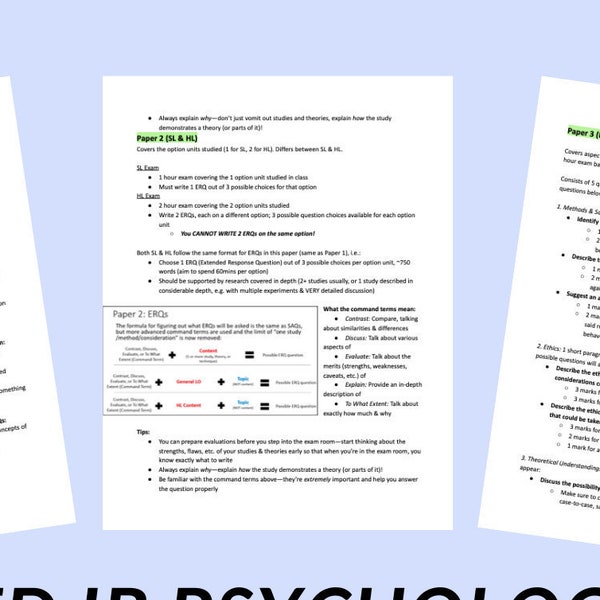 IB Psychology: Detailed Guide to Nailing the Exams and IA | International Baccalaureate | Study With Kiki