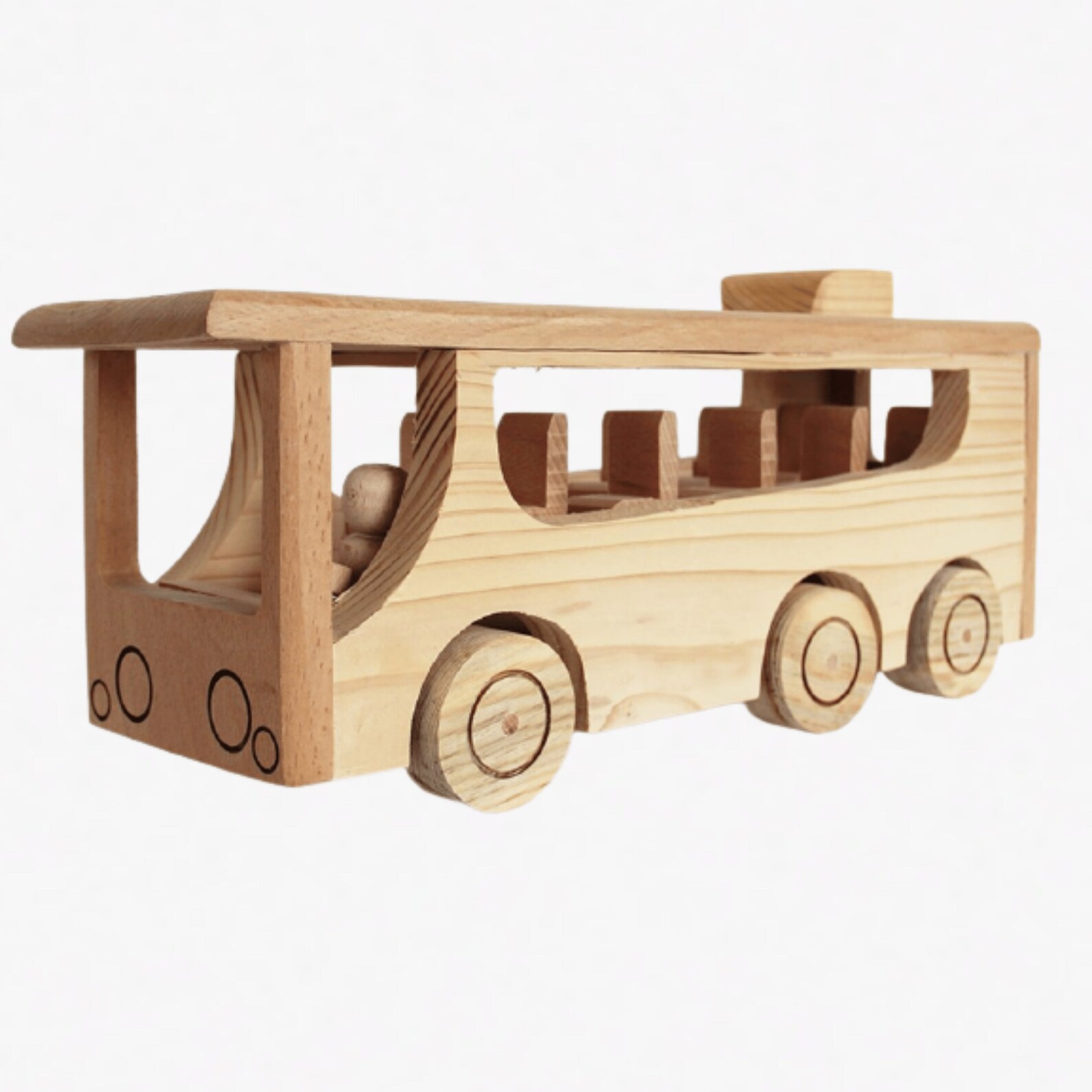 Bus toy wooden bus toy bus toy wooden toys natural toys | Etsy