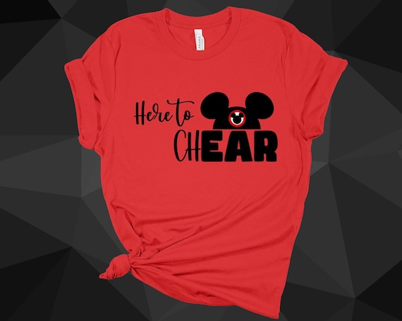 Here to ChEAR! RunDisney inspired Cheer Squad, Marathon Weekend, Princess Half, Springtime Surprise, Wine and Dine, Run Support Unisex Tee
