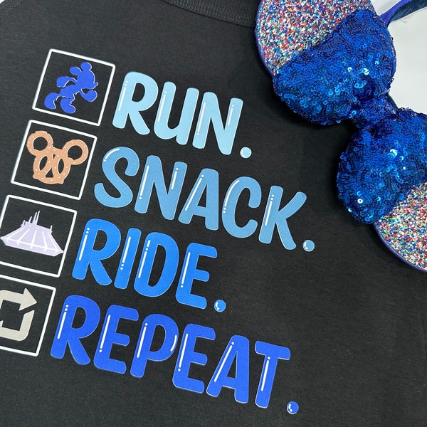 Run, Snack, Ride, Repeat! RunDisney-inspired Women’s Tank or Unisex Tee, Marathon Weekend, Springtime Surprise, Wine and Dine, Half Marathon