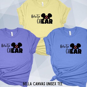 Here to ChEAR! RunDisney inspired Cheer Squad, Marathon Weekend, Princess Half, Springtime Surprise, Wine and Dine, Run Support Unisex Tee bild 4