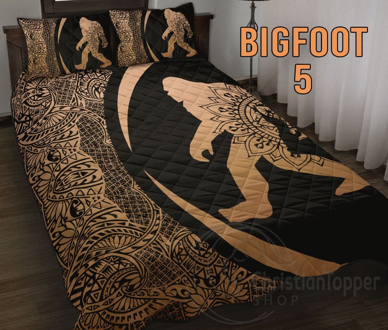 Lover Bigfoot Quilt Bed Sets Bigfoot Bedding Set Etsy