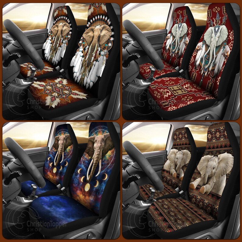 Elephant Native Car Seat, Mandala Seat Cover, Animal Seat Cover, Car Seat  Cover For Vehicle/SUV, Aesthetic Seat Covers, Hippie Seat Covers - Car  Parts & Accessories