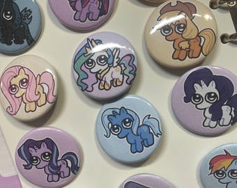 broches scrimblo de My Little Pony
