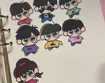 Porte-clés Acrylique Osomatsu-san – Lot De 6 Personnages, Occasion, Collection Anime Japonais