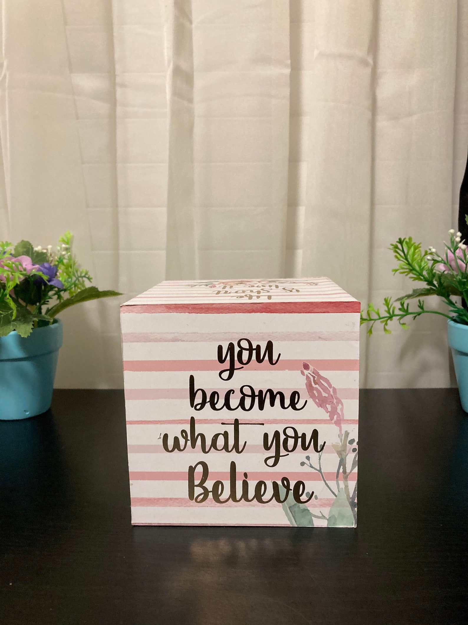 Inspirierende Spruch Würfel Dekoration Etsy