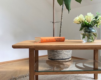 Oak coffee table