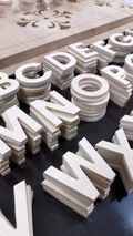 Wooden letters 5.5 cm – Wooden ABC – Individual wooden letters – Handmade – Children's room & DIY product logo