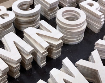 Wooden letters 5.5 cm – Wooden ABC – Individual wooden letters – Handmade – Children's room & DIY