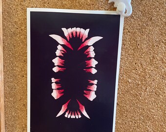Marie’s Teeth 4x6 Cat Teeth Print