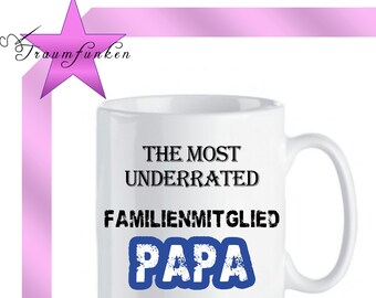 Tasse PAPA; Vatertag; Geschenk; Kaffeetasse; Geburtstag