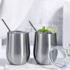 Thermobecher personalisiertes Weinglas / Wine Tumbler / JGA / Geschenk / Hochzeit Bild 4