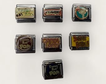 Candy Casa D'Oro Vintage Italian Charms Tootsie Pop, Candy Land, Sugar Babies, Junior Mints, Clark Bar - Gifts For Her, Jewelry, Present Y2K