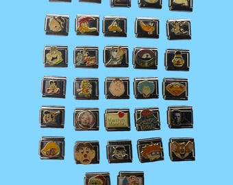 Vintage Character Italian Charms Jewelry - Marilyn Monroe, Grateful Dead, Strawberry Shortcake, Looney Tunes, Disney - Gifts For Her Him