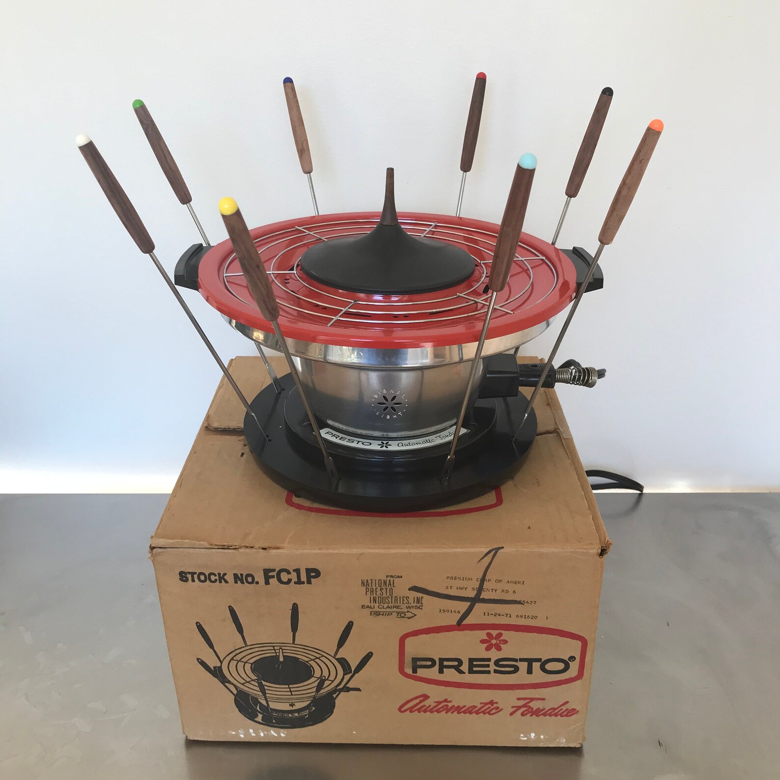 1970s Presto Automatic Electric Fondue Set Etsy