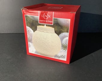Lenox Snow Flake Votive Ornament Globe