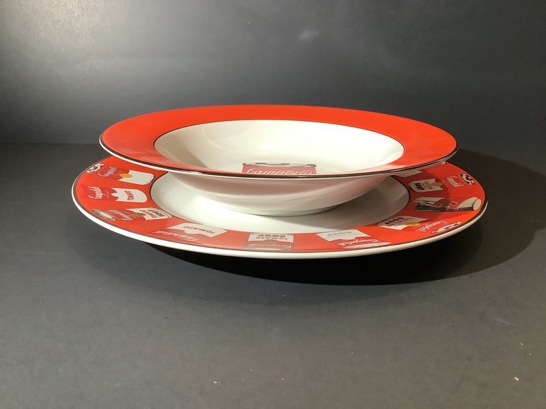 Andy Warhol Campbell 's Soup Bowls and Plates Etsy