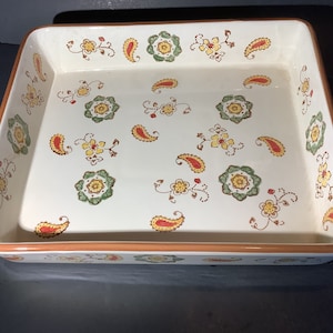 temptation paisley  table presentable ovenware  by tara
