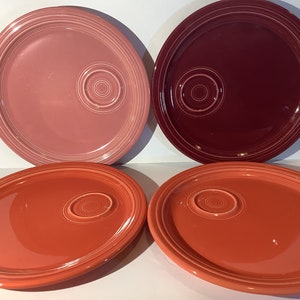 Fiesta ware Welled Snack Plates