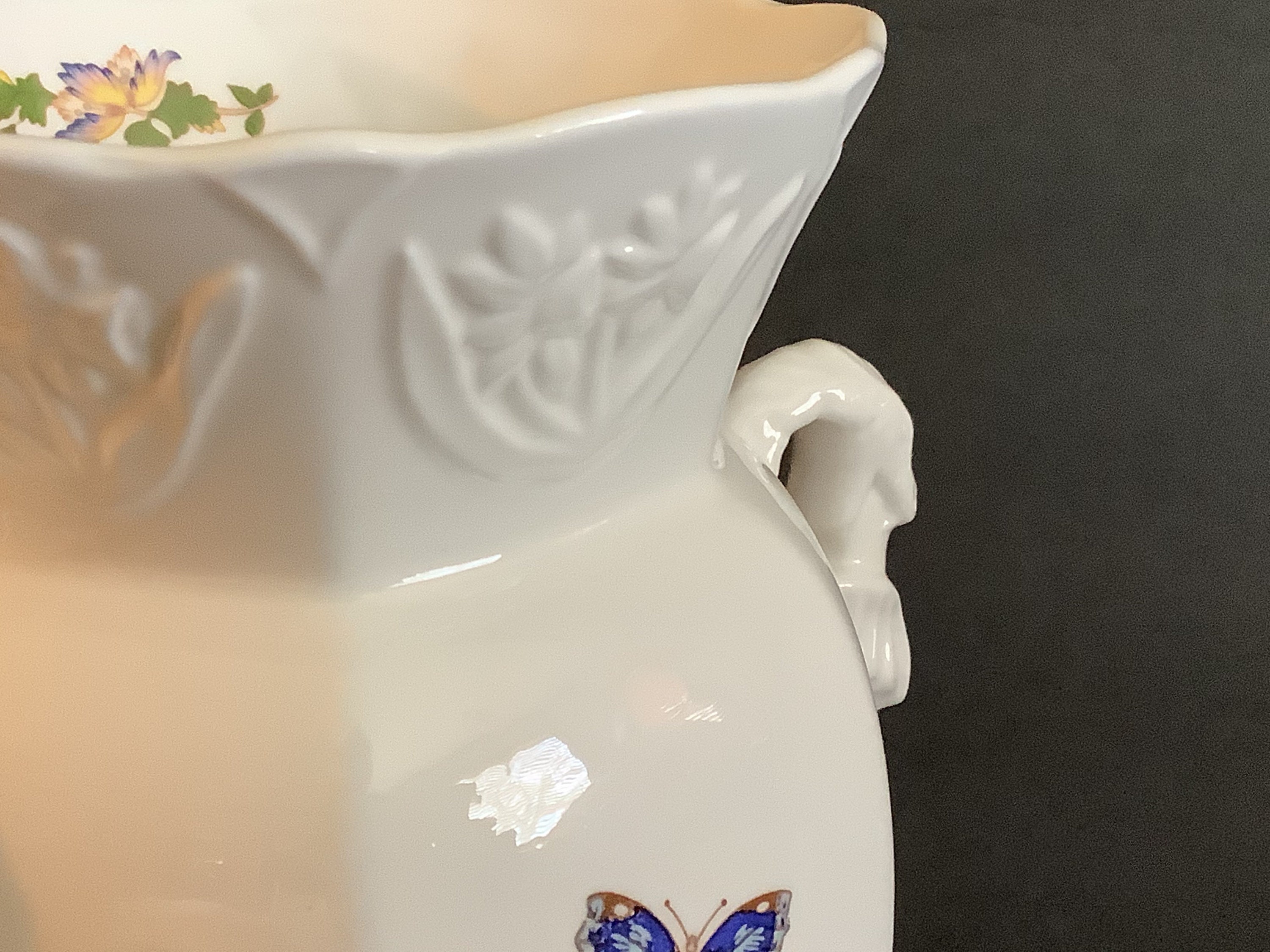 Aynsley Cottage Garden Vase With Dragon Handles Made in Etsy