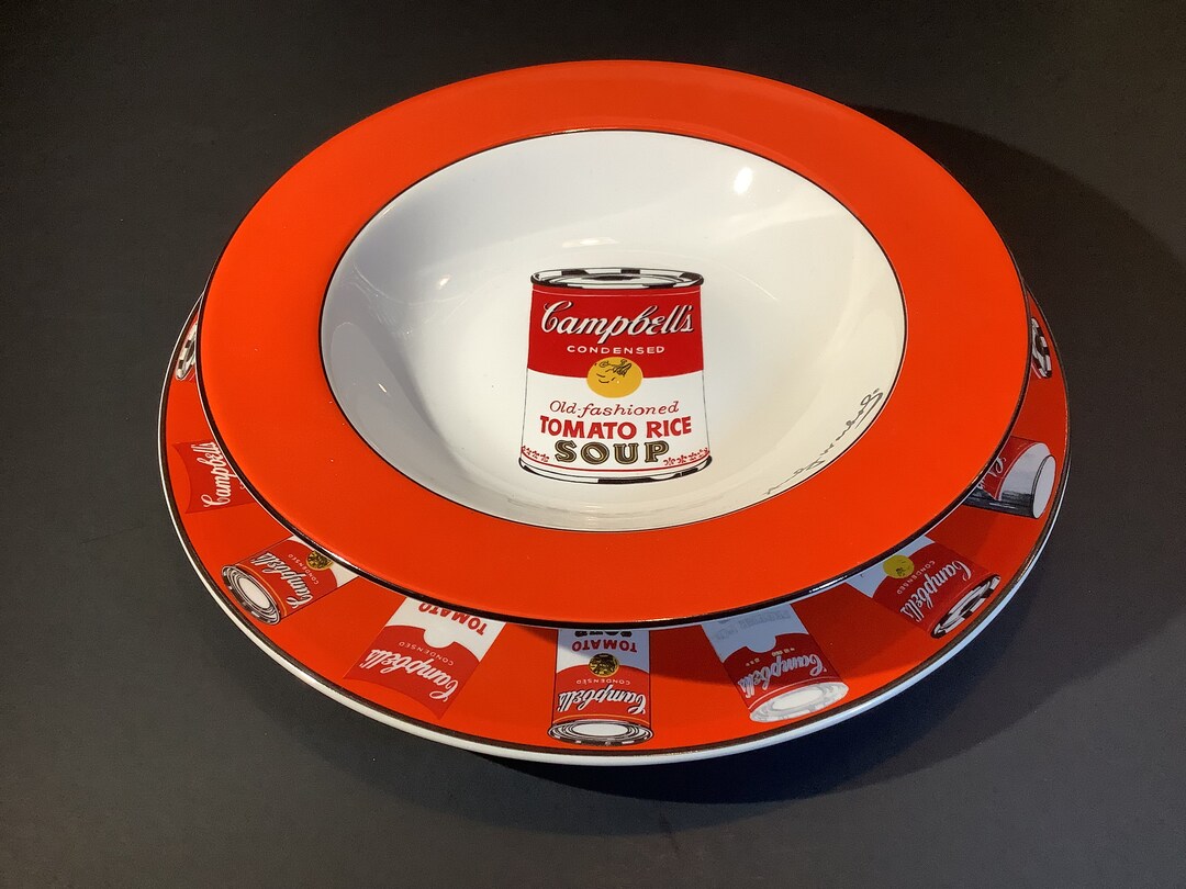 Andy Warhol Campbell 's Soup Bowls and Plates Etsy