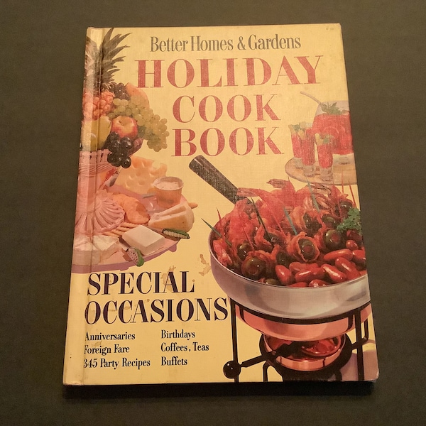 Libro di ricette per le vacanze di Better Homes & Garden 1967 Sesta ristampa