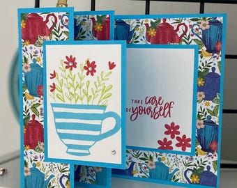 Double Front Fun Fold Card ScanNCut Cutting File, Scan and Cut Fun Fold Card