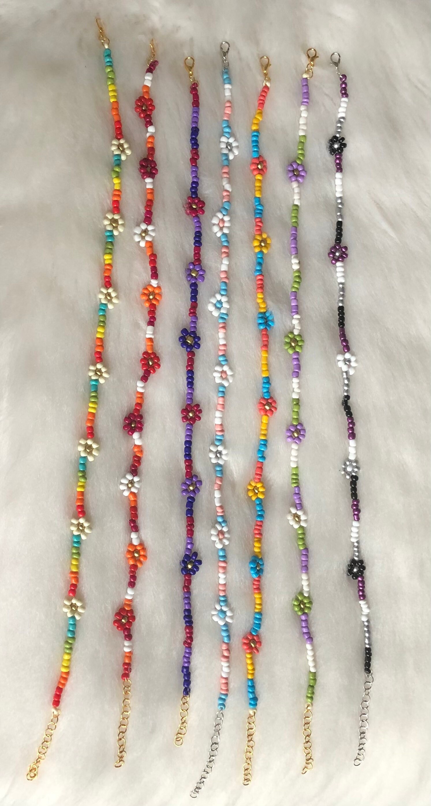 LGBTQ+ adjustable flower choker necklaces . Pride flag, lesbian, bise…