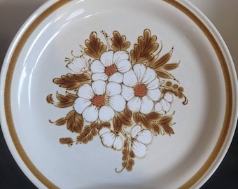 Steingut, Vintage, Made in Japan, Bergkollektion, ikonische Blumen, Speiseteller, Boho Chic, getrocknete Blumen, Alltag
