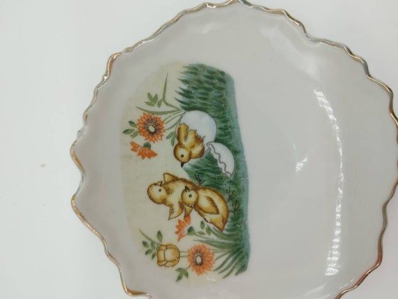 Vintage Small Easter Spring Dish - image 5