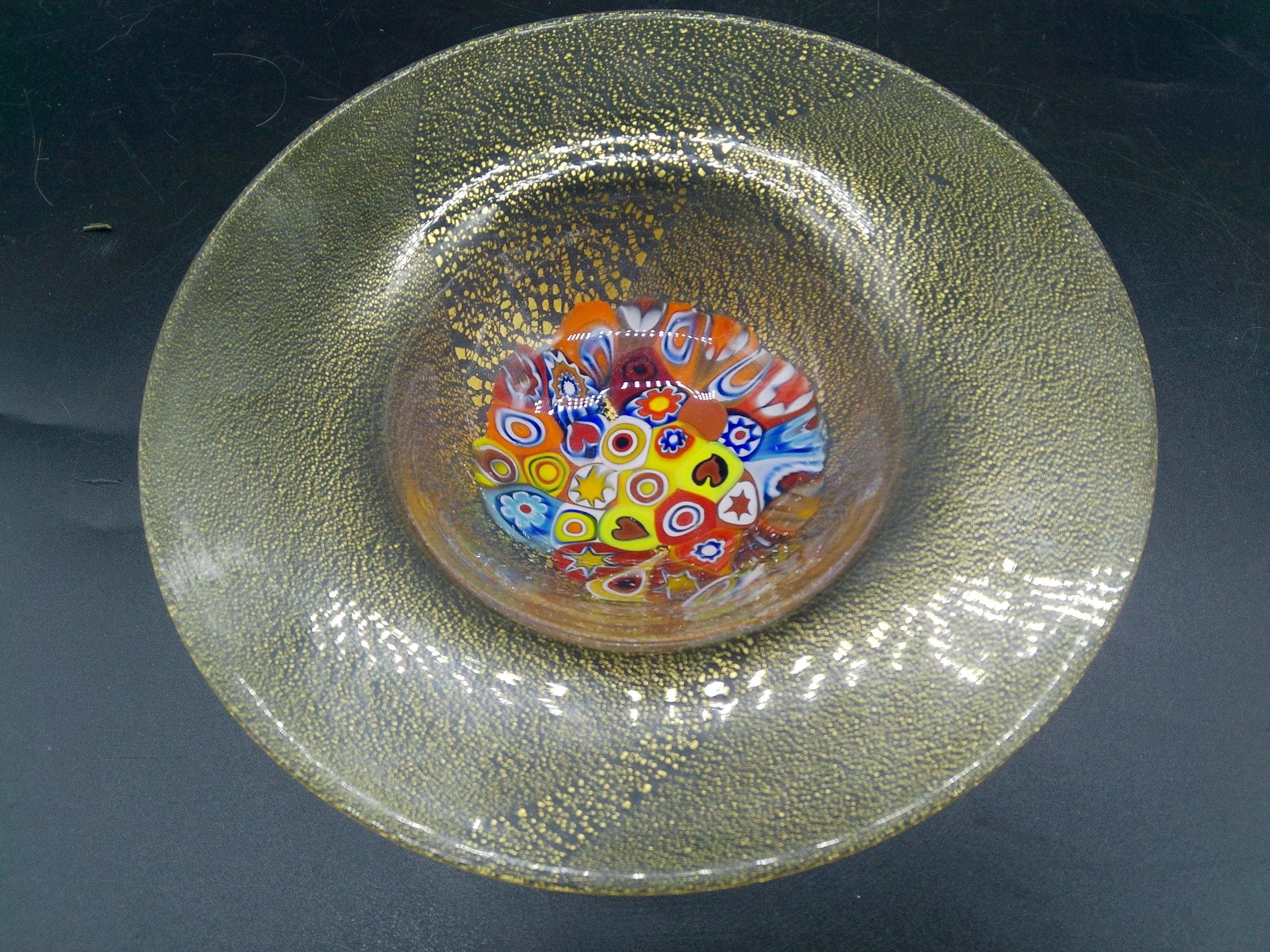 Vintage, Murano, Giampaolo NASON, Millefiori, Aventurine, 24K Gold