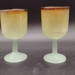 Vintage, Handblown, Glasses, Wine Glasses, One of a Kind