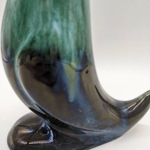 Blue Mountain, Pottery, Green, White, Glaze, Goose, Made In Canada, Boho, Retro, Housewarming Gift, Shower Gift,