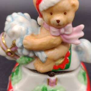 Vintage, Weihnachten, Scharnier, Schmuckstück, Schaukelpferd, Teddybär, Weihnachtsgeschenk, Wichtel, Weihnachtsgeschenk, Sammlerstück