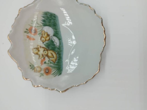 Vintage Small Easter Spring Dish - image 2