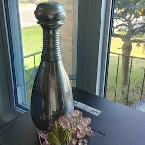Carafe avec bouchon en étain de Tumasek vintage, estampée, lourd, articles de bar, rare