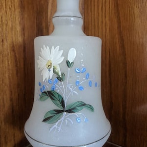 Antiek Victoriaans, bristolglas, glazen karaf, met stop, fijn handgeschilderd, cadeau voor haar, Moederdag, huwelijkscadeau, douche