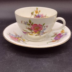 Vintage, Aynsley, Teacup and Saucer, Florals