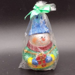 Vintage, Christmas Candle, Snowman, New in wrapping