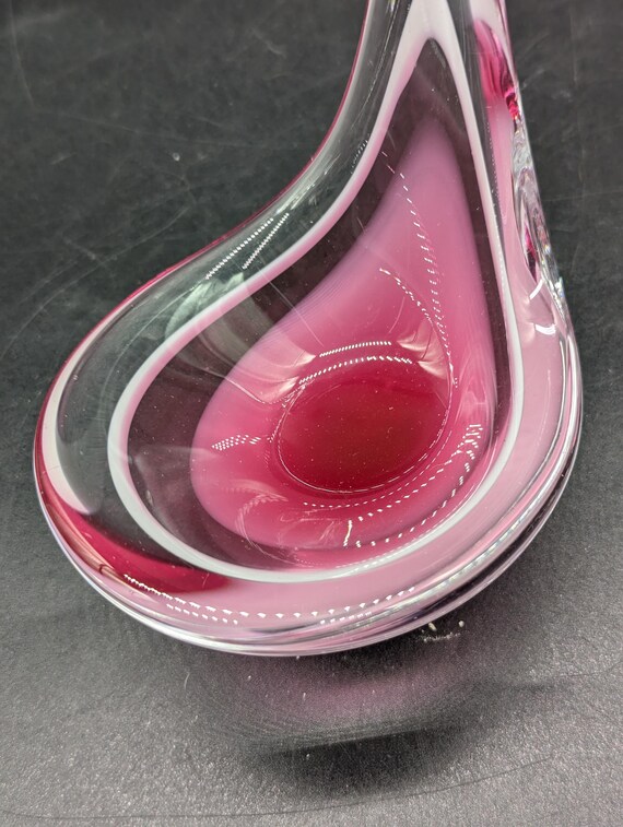 Bol vintage en verre de Murano rose Sommerso, milieu du siècle, années 1970 – 2nd home