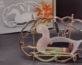 Vtg Oneida Wm. A. Rogers Silver Duck Trivet