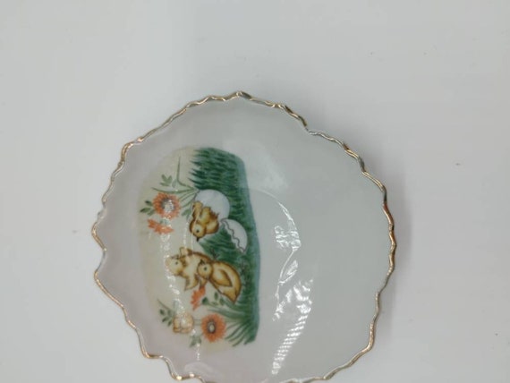 Vintage Small Easter Spring Dish - image 3